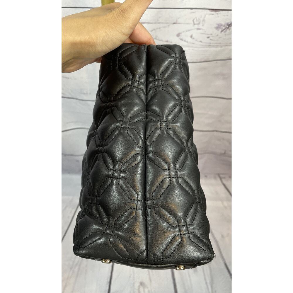 Kate Spade Astor Court Elena Black Pebbled Leather Shoulder Tote Bag - Picture 9 of 11